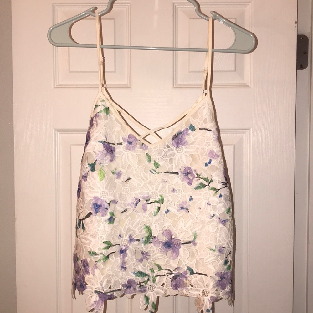 Floral Lace strappy top